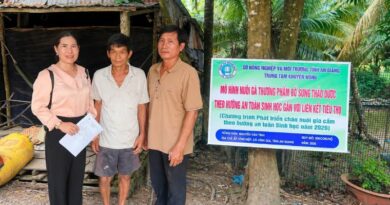 An Giang nhân rộng mô hình nuôi gà kết hợp thảo dược